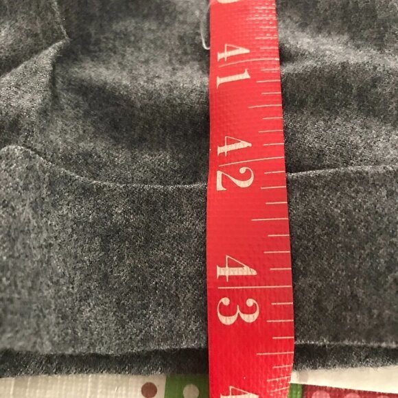 NWOT - Louis Raphael Gray 100% Pure Virgin Wool Dress Pleated Cuffed Trousers - Picture 10 of 10